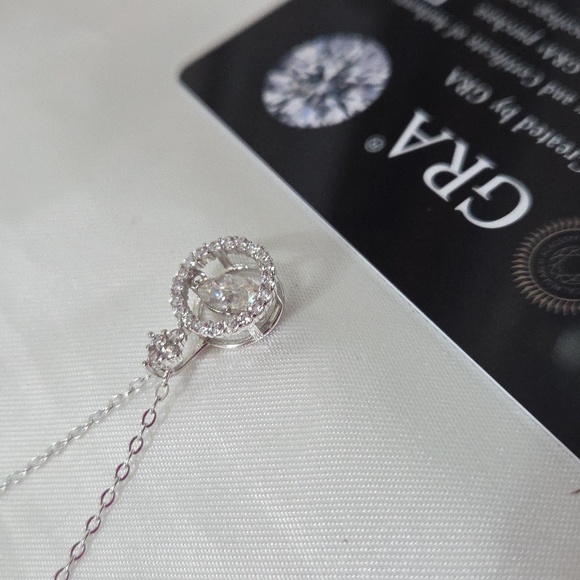 Certified 1ct. t.w. Moissanite Dancing Necklace NEW - Picture 10 of 10